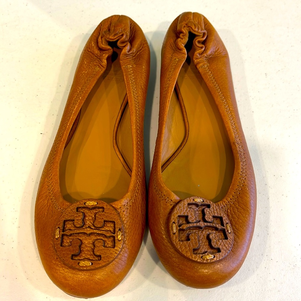 Tory Burch ballet flats dark tan / brown size 7